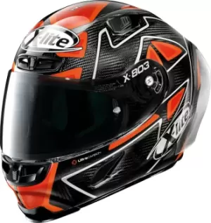 X-Lite X-803 RS Ultra Carbon Replica D. Petrucci Helmet, black-red, Size L, black-red, Size L