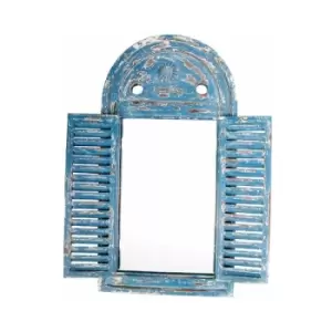 Louvre Mirror distressed Blue