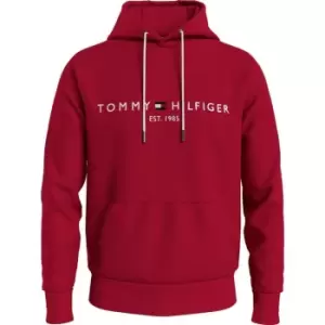 Tommy Hilfiger Bt-Tommy Logo Hoody-B - Red