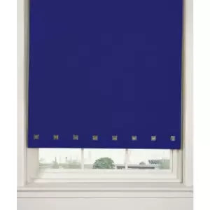 Roller Blind Sq. Eyelet 60 x 165cm Royal Blue