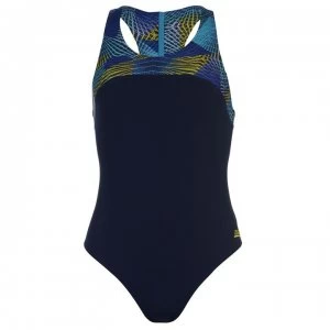 Zoggs Spiro Zipped Back Swimsuit