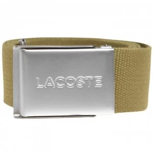 Lacoste Lacoste Woven Mens Belt - Brown UXF