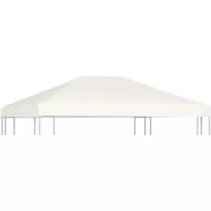 Gazebo Top Cover 310 g/m² 4x3 m Cream White Vidaxl White