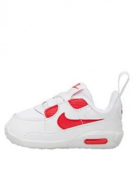 Nike Air Max 90 Infant Crib Shoe - White Red, White/Red, Size 3.5