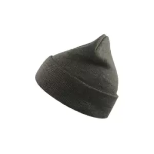 Atlantis Wind Double Skin Beanie With Turn Up (One Size) (Grey)