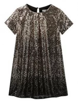 Mintie by Mint Velvet Girls Ombre Sequined Dress - Dark Gold, Size 9-10 Years, Women