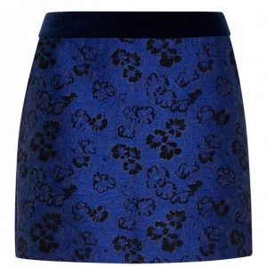 Jack Wills Hammerling Jacquard Mini Skirt - Blue