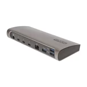 StarTech.com TB4CDOCKUE notebook dock/port replicator Wired Thunderbolt 4 Black Grey