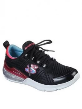 Skechers Girls Skech-air Sparkle Trainers - Black, Size 10.5 Younger