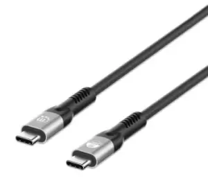 Manhattan USB-C to USB-C Cable (240W), 1m, Male to Male, Black,...