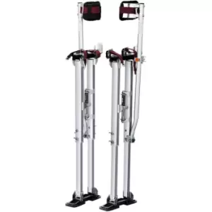 Drywall Stilts, 36''-50'' Adjustable Aluminum Tool Stilts with Protective Knee Pads, Durable and Non-slip Work Stilts for Sheetrock Painting,