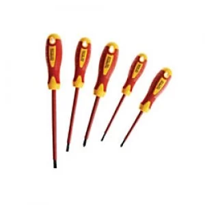 Faithfull VDE Soft Grip Screwdriver Set SL/PH 5 Piece Set