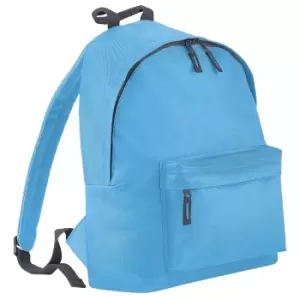 Bagbase Junior Fashion Backpack / Rucksack (14 Litres) (One Size) (Surf Blue/ Graphite Grey)