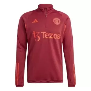 adidas Manchester United Drill Top 2023 2024 Adults - Red