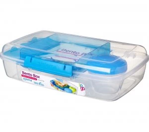 Sistema Bento Rectangular 1.7 litre Lunch Box Clear Blue