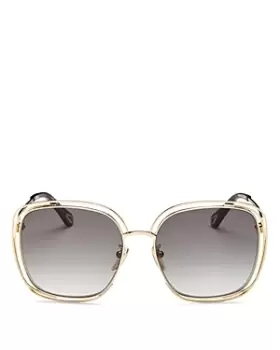 Chloe Womens Square Sunglasses, 58mm