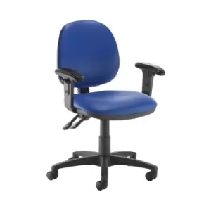 Dams MTO Jota Medium Back PCB Operators Chair with Adjustable Arms - Nero Black