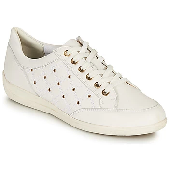 Geox D MYRIA H womens Shoes Trainers in White,8