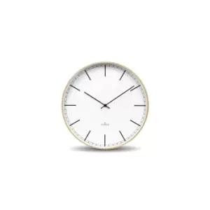 Wood Index Clock - White/35Cm