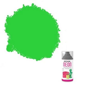 Rust-Oleum Green Matt Neon effect Multi-surface Spray Paint 150ml