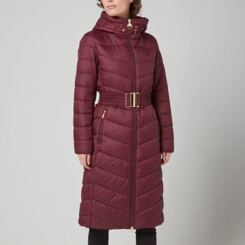 Barbour International Womens Lineout Quilted Jacket - Merlot - UK 12