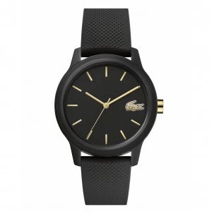 Lacoste Ladies Black Silicone Strap Watch