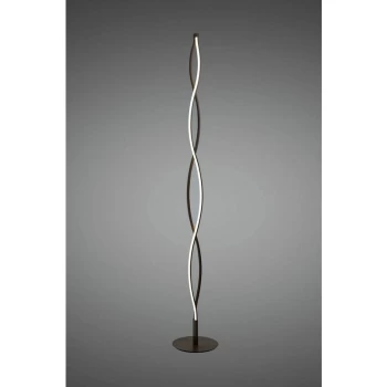 28W Sahara XL LED Floor lamp 2800K, 2200lm, Dimmable frosted acrylic / oxidized brown