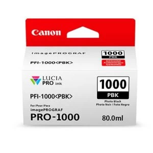 Canon PFI1000 Photo Black Ink Cartridge