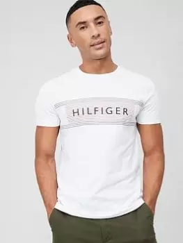 Tommy Hilfiger Chest Logo T-Shirt - White Size M Men