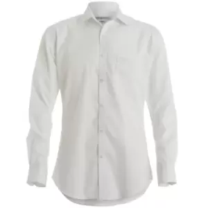 Kustom Kit Mens Premium Long Sleeve Oxford Shirt (14.5) (White)