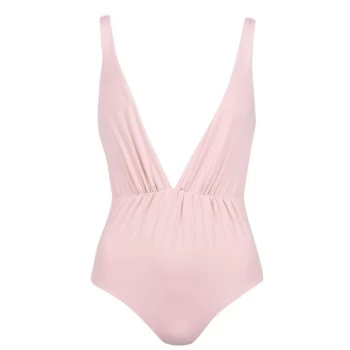 Firetrap Plunge Swimsuit Ladies - Blush