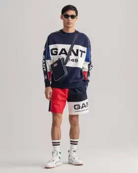 GANT Men Blocked Retro Shield Shorts (S) Red