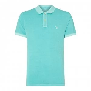 Gant Gant Sun Bleached Polo Shirt Mens - Green 355