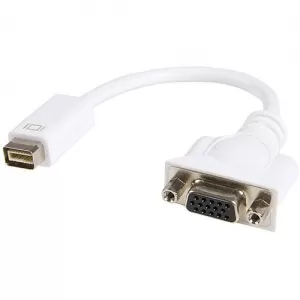 Mini DisplayPort (M) to SVGA (F) White OEM Converter Adapter