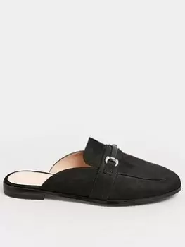 Long Tall Sally Chain Mule Loafer - Black, Size 8, Women