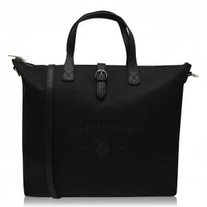 US Polo Assn US Polo Partisan Large Tote Bag - BLACK 000