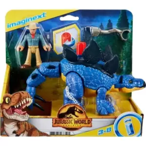 Jurassic World Dominion Stegosaurus & Dr. Grant Figures