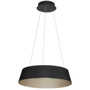 Merano - Hampshire Integrated LED Pendant Ceiling Light Sandy Black Aluminium Outside Champaign Gold Inside LED 50W 2196Lm 3000K