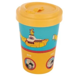 Yellow Submarine Yellow Screw Top Bamboo Composite Travel Mug