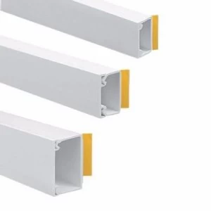 Zexum 16mm x 16mm Self Adhesive Mini Trunking - 3m