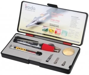 IRODA SolderPro 50 30-70W Butane Gas Soldering Iron Kit