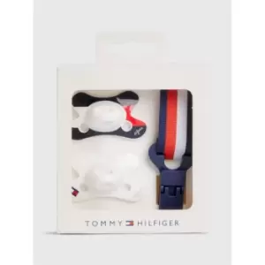 Tommy Hilfiger Baby Dummy 2 Pack with Clip - White