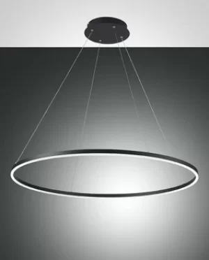 Giotto LED Integrated Pendant Ceiling Light Light Black Glass