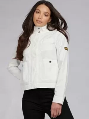 Barbour International Reine Casual Jkt -optic White, Size 12, Women