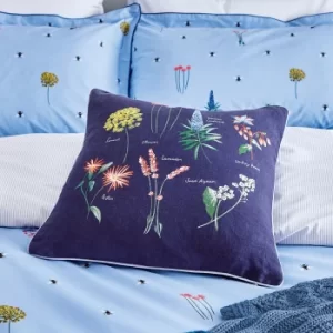 Joules Pollinators Navy Cushion Navy