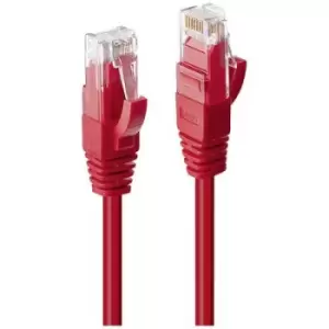 LINDY 45450 RJ45 Network cable, patch cable 0.30 m Red