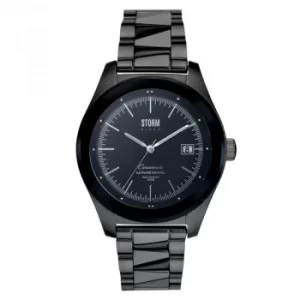 Mens Storm Black Bezel Watch