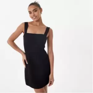 Jack Wills Bodycon Linen Dress - Black