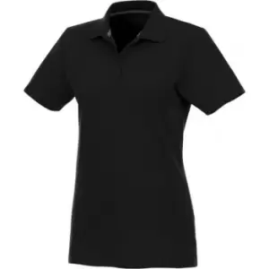 Elevate Womens/Ladies Helios Short Sleeve Polo Shirt (XXL) (Black)