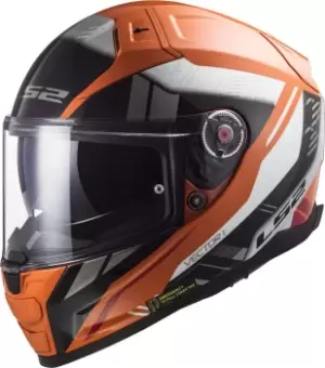 LS2 Vector II Stylus Helmet, black-orange Size M black-orange, Size M